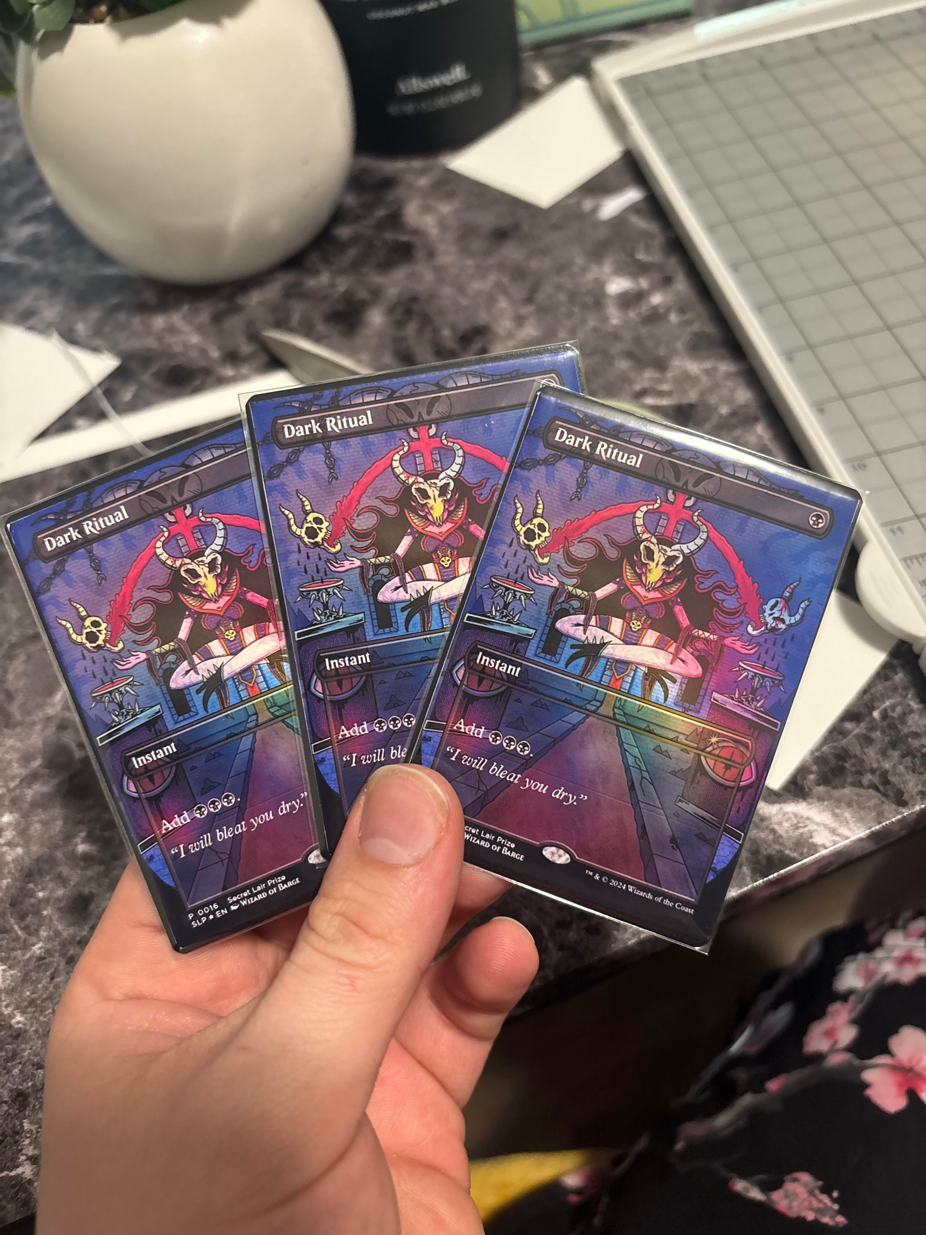 Homemade MTG proxy cards from an Epson EcoTank ET-2803 print test